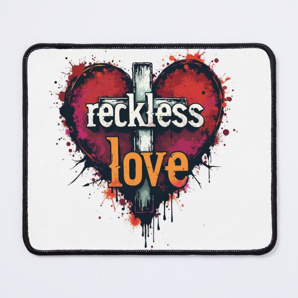 Item preview, Reckless Love, Cross, Heart Shape designed and sold by Faithloveshop.