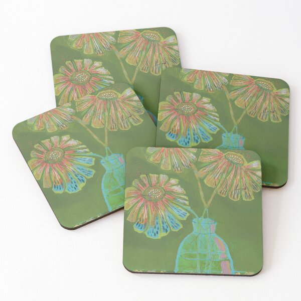 Item preview, Green daisies designed and sold by Lala-Artsme.