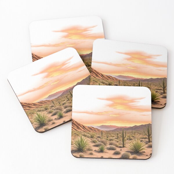 Item preview, Desert Sunset Serenity: Cacti & Sunset Harmony designed and sold by rajasekhark.