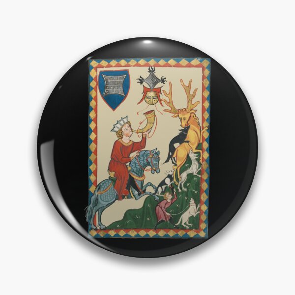 Item preview, The Stag Hunt, 14th Century Medieval Art designed and sold by Cat Lady Designs.