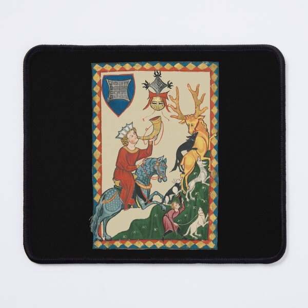 Item preview, The Stag Hunt, 14th Century Medieval Art designed and sold by Cat Lady Designs.