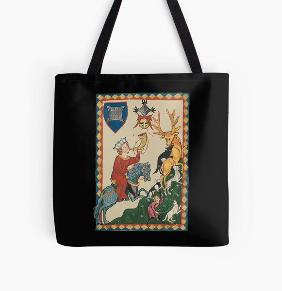 Item preview, Die Hirschjagd, mittelalterliche Kunst des 14. Jahrhunderts designed and sold by Cat Lady Designs.