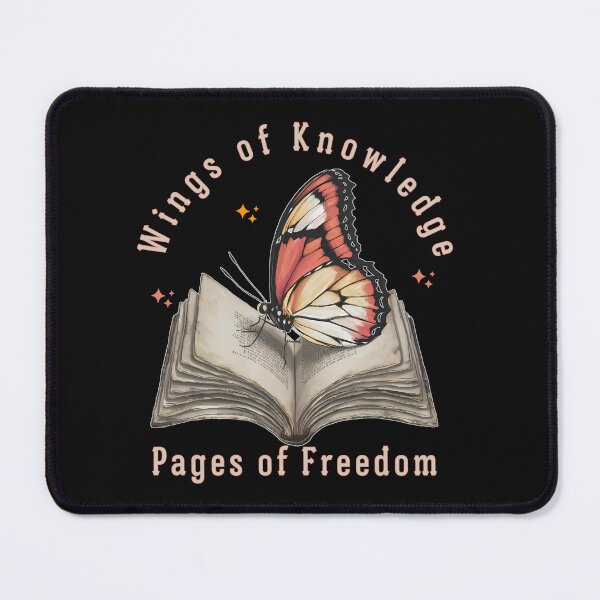 Item preview, Wings of Knowledge, Pages of Freedom - Butterfly and Book - Inspirational designed and sold by Oz64.