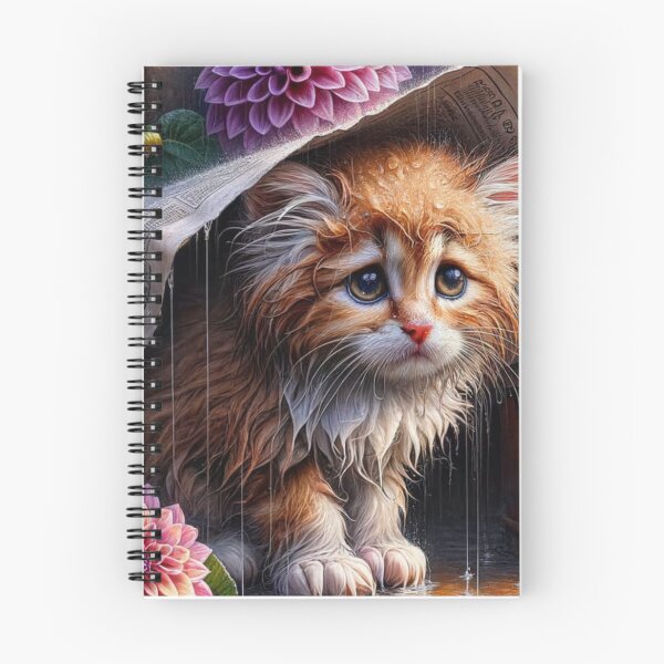 Item preview, Sad cat looks at the rain designed and sold by NaturalSweet247.