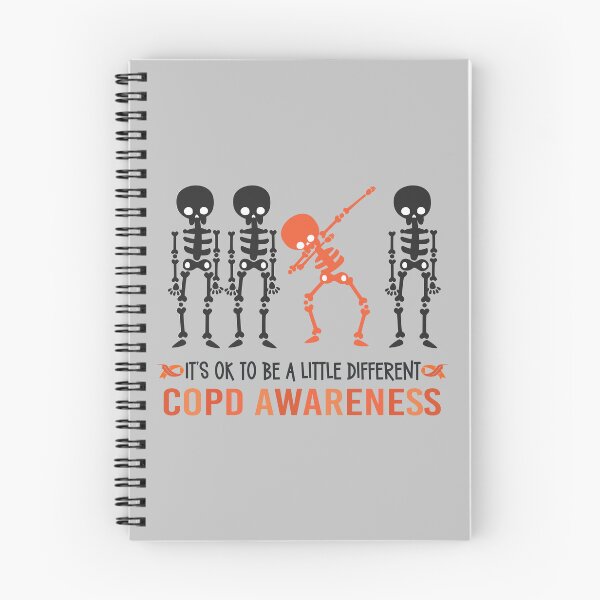 Item preview, COPD Awareness ITS OK TO BE A LITTLE DIFFERENT Skeleton Dab Dance Athsma Lungs Emphysema Bronchitis Lung Disease designed and sold by OmniRoseArt.