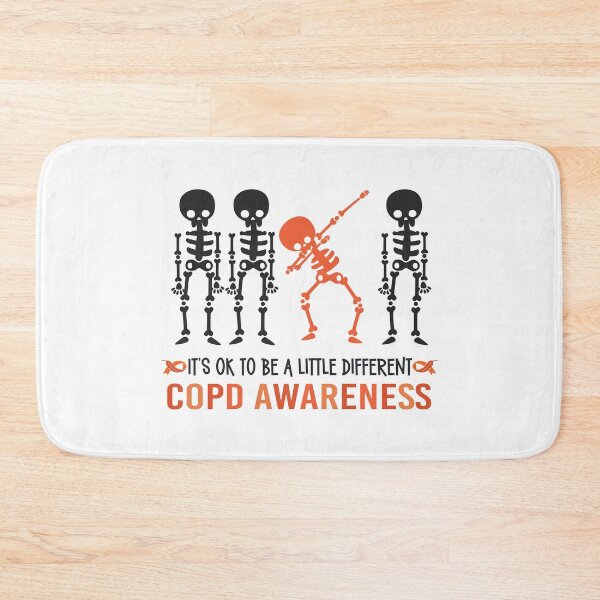 Item preview, COPD Awareness ITS OK TO BE A LITTLE DIFFERENT Skeleton Dab Dance Athsma Lungs Emphysema Bronchitis Lung Disease designed and sold by OmniRoseArt.