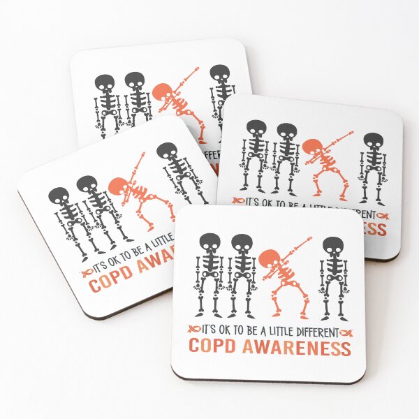 Item preview, COPD Awareness ITS OK TO BE A LITTLE DIFFERENT Skeleton Dab Dance Athsma Lungs Emphysema Bronchitis Lung Disease designed and sold by OmniRoseArt.