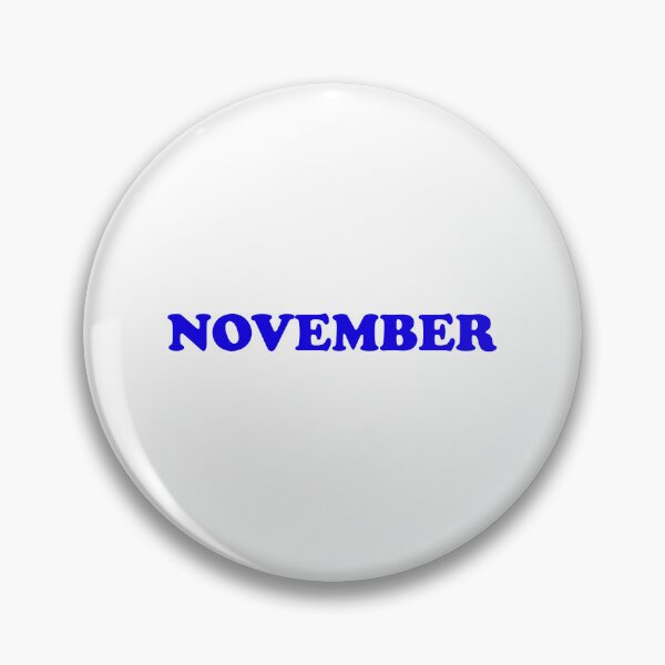 Item preview, NOVEMBER - deep blue designed and sold by Inspirationmotivation.