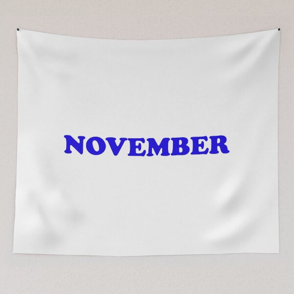 Item preview, NOVEMBER - deep blue designed and sold by Inspirationmotivation.