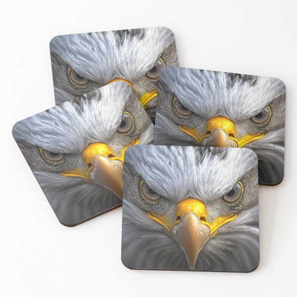 Item preview, Unyielding Focus: The Power of the Eagle's Gaze - Eagle Face Close Up designed and sold by ljgift.