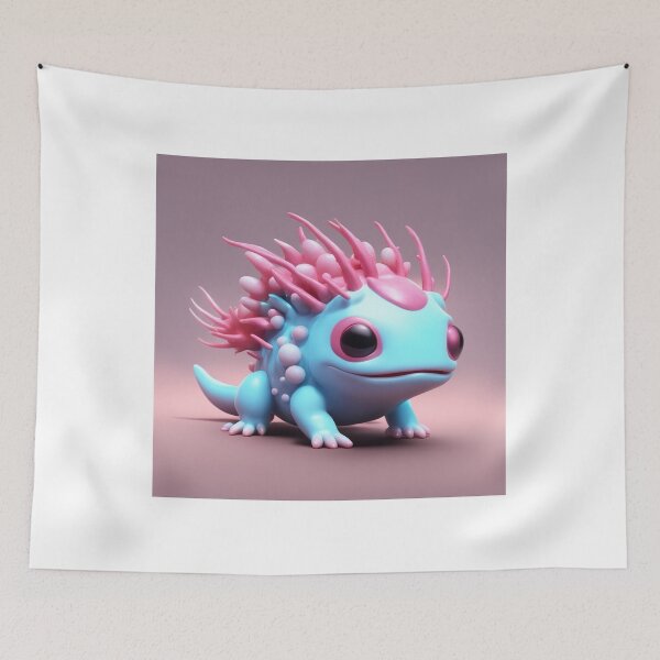 Item preview, Cute Axolotl Zombie Cartoon Vector Icon  designed and sold by hjian8219.