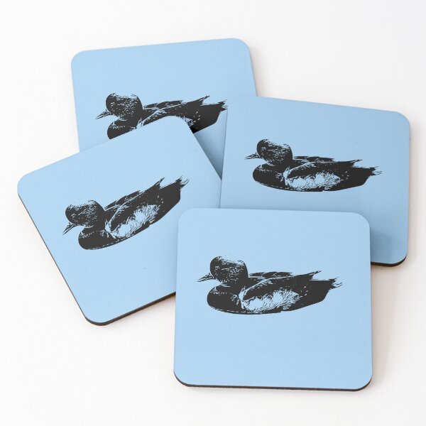 Item preview, Red-crested Pochard Black Design  designed and sold by designsasstultd.