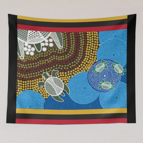 Item preview, Australian Aboriginal Sea Turtles designed and sold by Steve Anderssen.