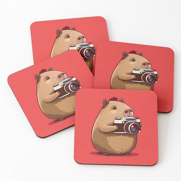 Item preview, Capybara Photographer Vintage Cartoon Style designed and sold by Horizon Cartoon.