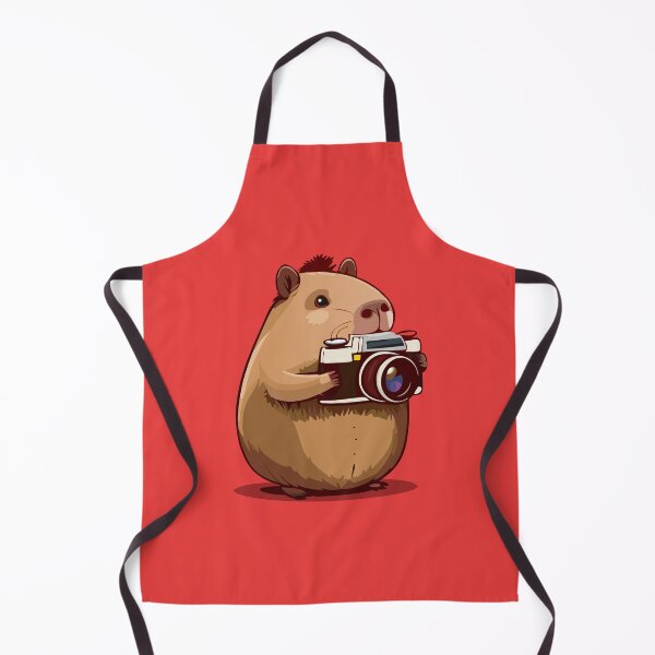 Item preview, Capybara Photographer Vintage Cartoon Style designed and sold by Horizon Cartoon.