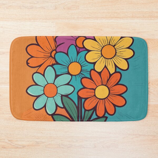 Item preview,  Art Flowers Design with Bright, contrasting colors with thick outlines. designed and sold by HEMRO.