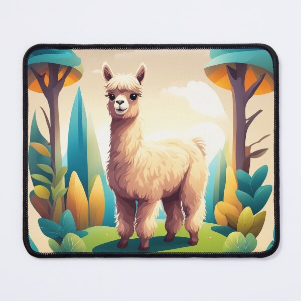 Item preview, Cute Alpaca Llama Cartoon Vector Icon designed and sold by hjian8219.