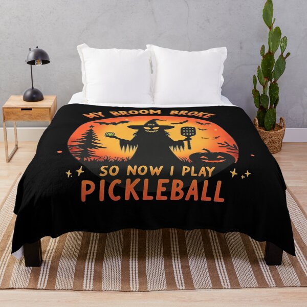 Item preview, My Broom Broke So Now I Play Pickleball , Halloween Paddle Witch designed and sold by Smix Pixels.