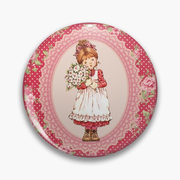 Item preview, Girl Sarah Kay with flowers D8 designed and sold by DecoVintage.