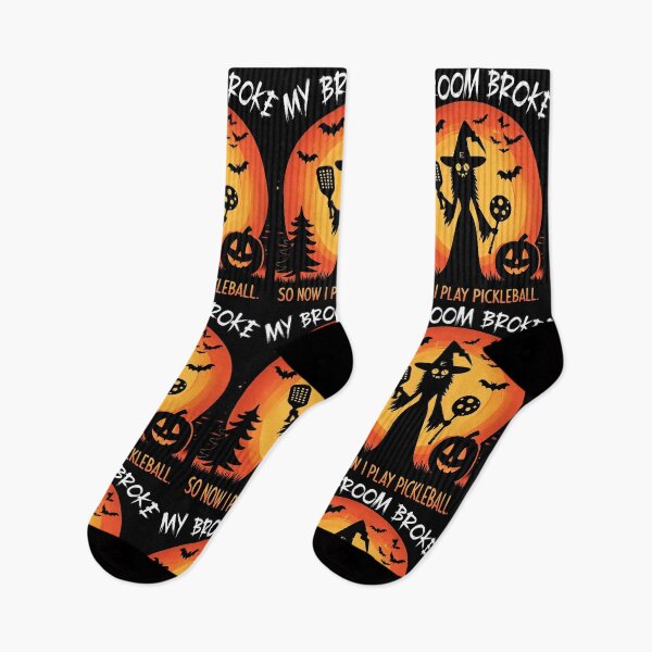 Item preview, My Broom Broke So Now I Play Pickleball , Halloween Paddle Witch  designed and sold by Smix Pixels.