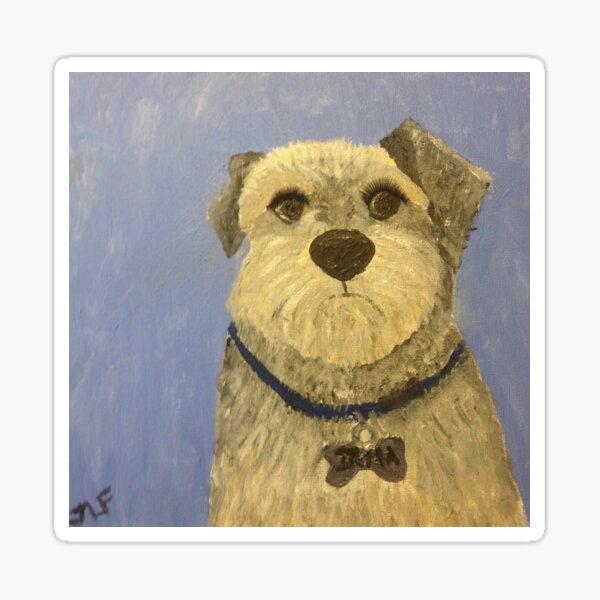 Irma the Schnauzer Mix  Sticker