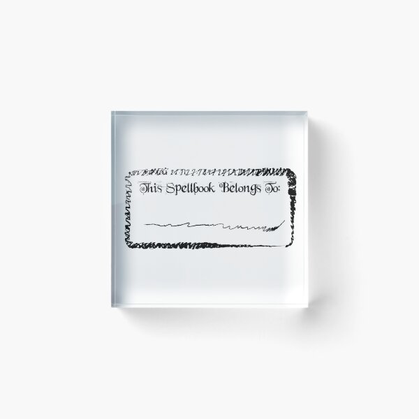 Item preview, Magical Thinking Spellbook Label designed and sold by CatchiBatchi.