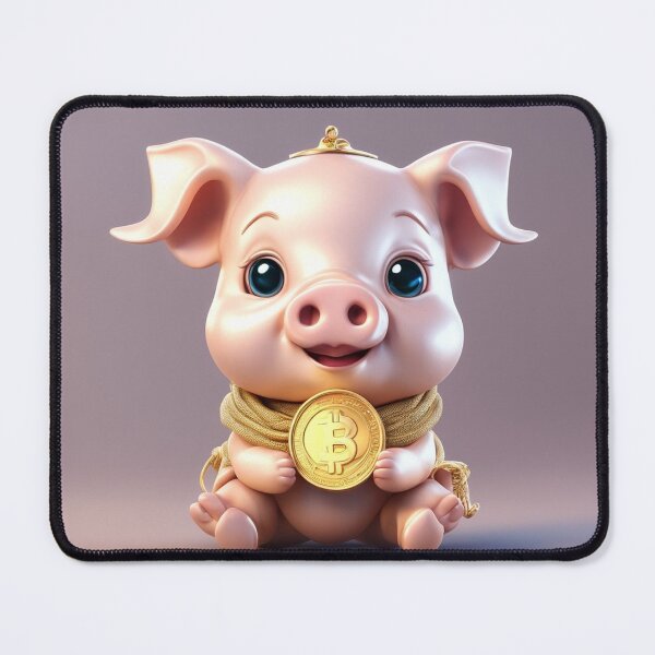 Item preview, Cute Baby Pig Holding Gold Coin Cartoon Vector Icon  designed and sold by hjian8219.