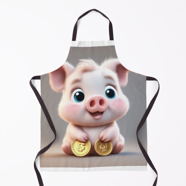 Item preview, Cute Baby Pig Holding Gold Coin Cartoon Vector Icon  designed and sold by hjian8219.