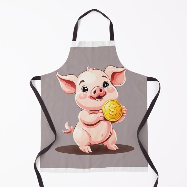 Item preview, Cute Baby Pig Holding Gold Coin Cartoon Vector Icon  designed and sold by hjian8219.