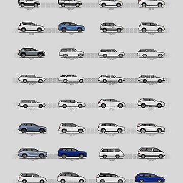 Artwork thumbnail, Toyota T&N (3/4 Shuttles Blue) "Toyota Then and Now" MY2025 by The Last Lugnut