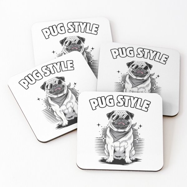 Item preview, Cool Pug Style - Sunglasses and Bandana Dog Lover Design designed and sold by andasanc14.