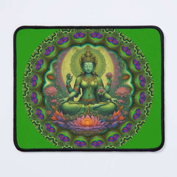 Item preview, The Green Goddess Mandala 2 designed and sold by Mandala Magic by OM.