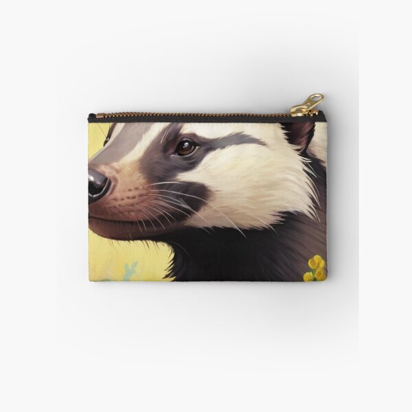 Item preview, Honey Badger Flower Art Painting designed and sold by ChaosReigns91.