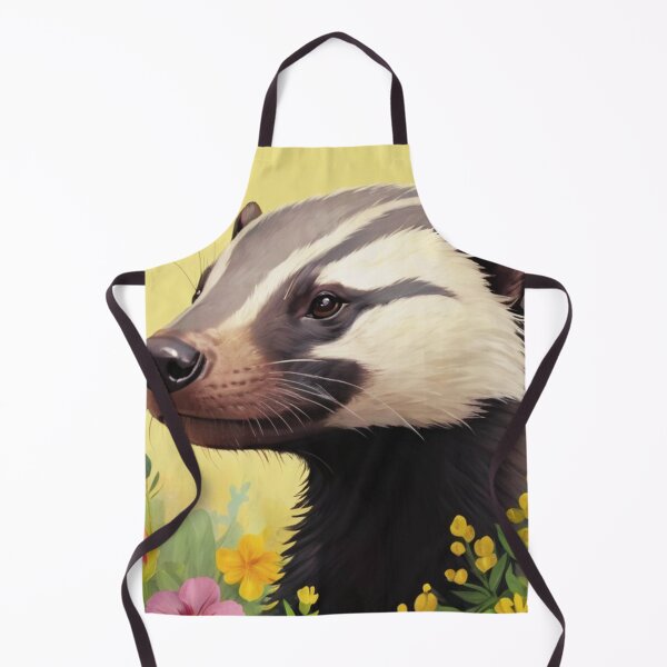 Item preview, Honey Badger Flower Art Painting designed and sold by ChaosReigns91.