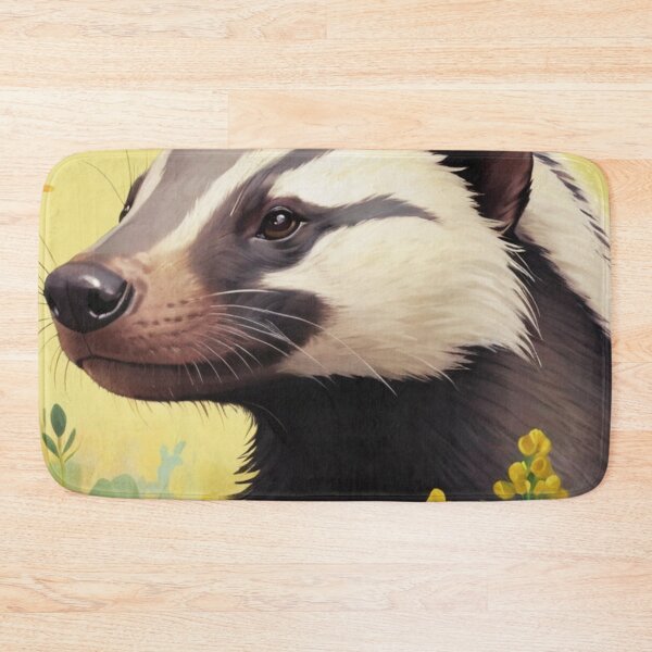 Item preview, Honey Badger Flower Art Painting designed and sold by ChaosReigns91.