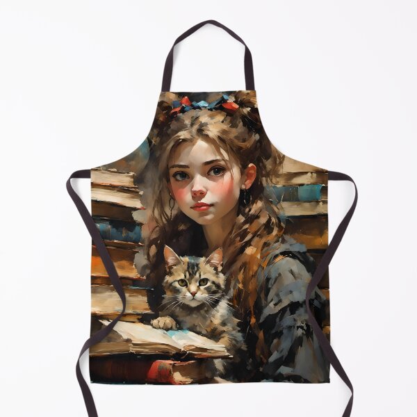 Item preview, Girl Reading With Her Cat In Cozy Room - Bookish Girl Aesthetic designed and sold by Wiss2Arts.