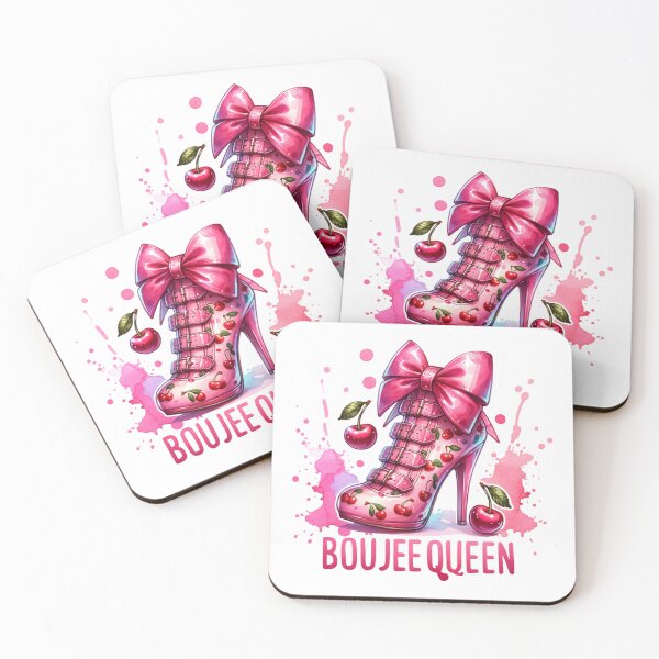 Item preview, BOUJEE QUEEN High Heel with cherries and a bow Stickers and more designed and sold by CRandRRstickers.