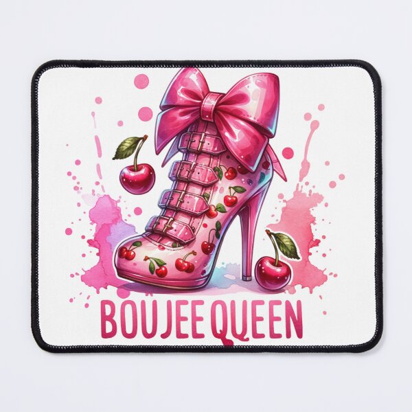 Item preview, BOUJEE QUEEN High Heel with cherries and a bow Stickers and more designed and sold by CRandRRstickers.