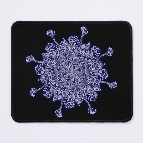 Item preview, Spiral mandala with hands poking out designed and sold by DaveDanchuk.