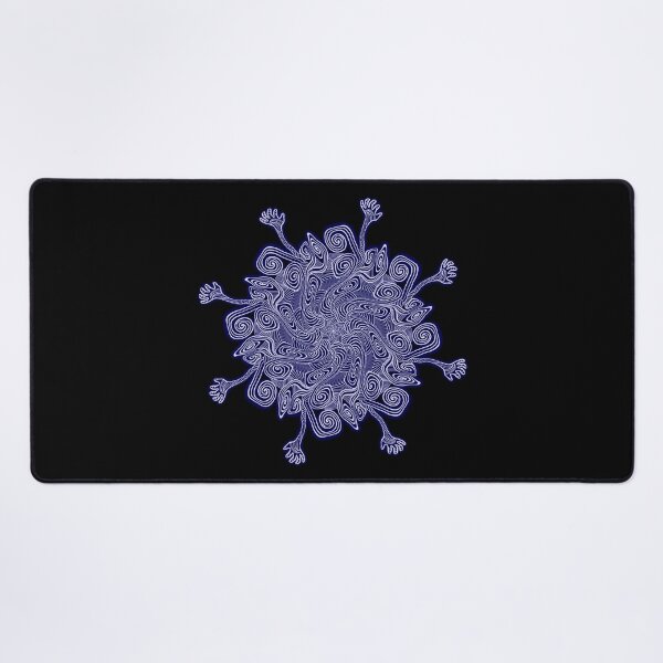 Item preview, Spiral mandala with hands poking out designed and sold by DaveDanchuk.