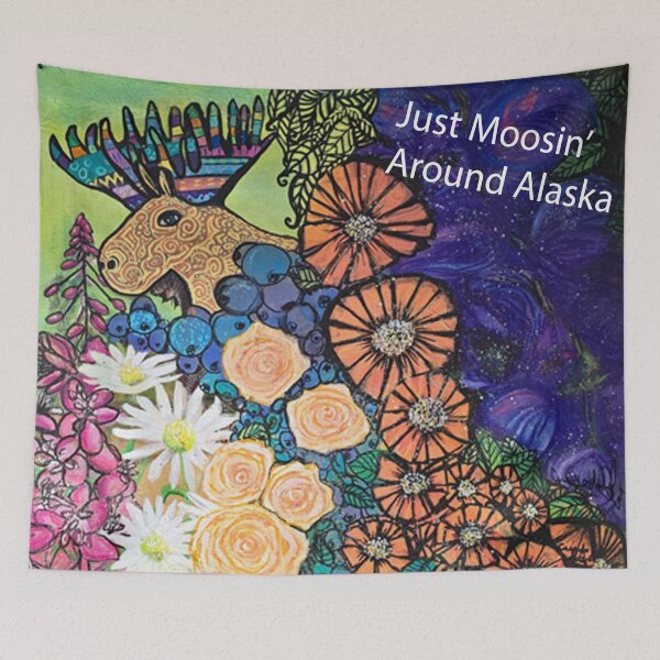 Item preview, Just Moosin' Around Alaska designed and sold by Cassondra Sobrepena.