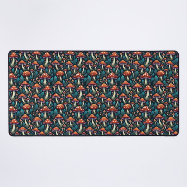Item preview, Redcap Mushrooms seamless repeating pattern designed and sold by TechnoWhimsy.
