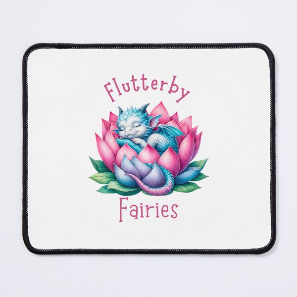 Item preview, Fairy Friends - Baby Dragon Sleeping In A Flower designed and sold by FlutterbyFairy.