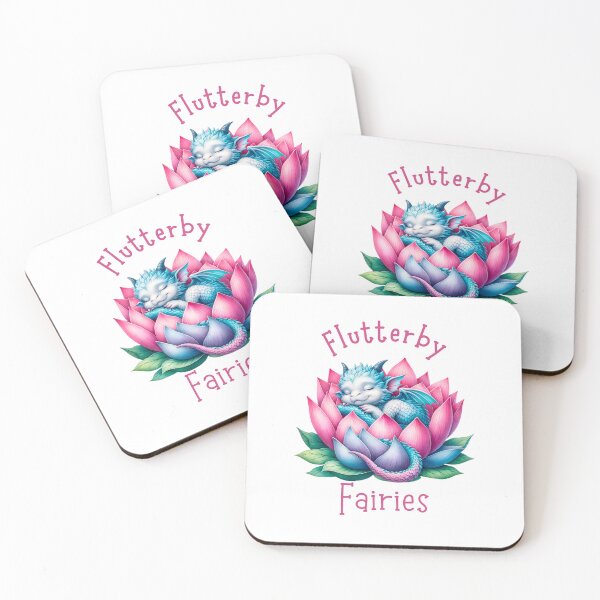 Item preview, Fairy Friends - Baby Dragon Sleeping In A Flower designed and sold by FlutterbyFairy.