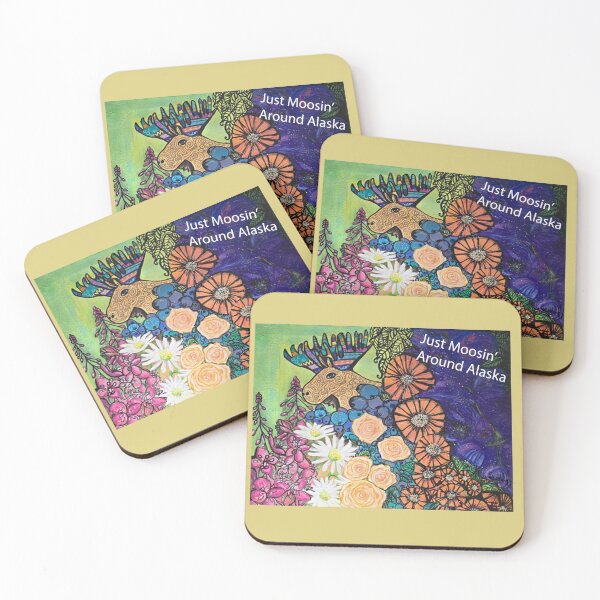 Item preview, Just Moosin' Around Alaska designed and sold by Cassondra Sobrepena.
