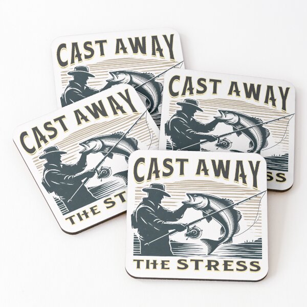 Item preview, Vintage Fishman - Cast away the stress - Fishing Dad gift designed and sold by Oz64.