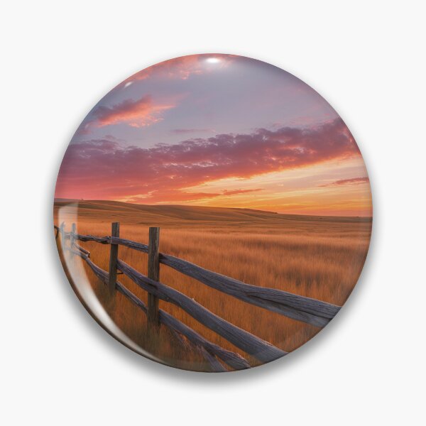 Item preview, Fence line at sunset designed and sold by NicMacTees.