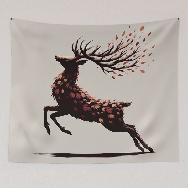 Item preview, Deer Made of Leaves, Ai Generated Art  designed and sold by ACC .