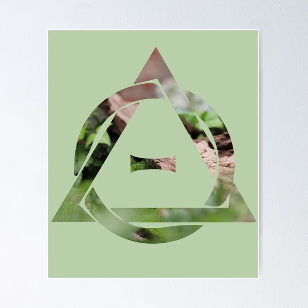 Theta-Delta Therian Symbol Therianthropy NATURE THEME MOSS STONES