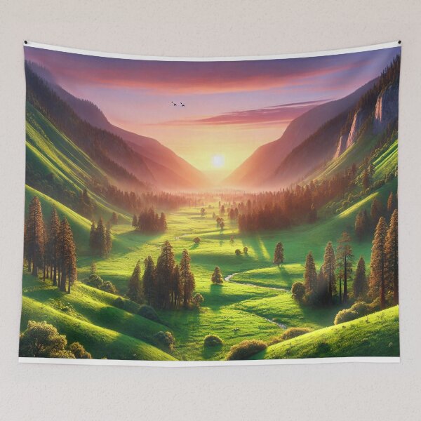 Item preview, Setting Valley Sun designed and sold by DreamsofPeace.